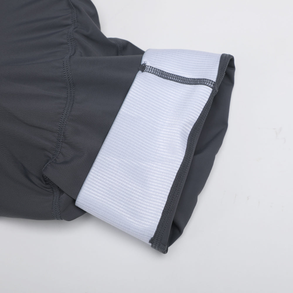 Men's Ash Core Bib Shorts cycling bib shorts – detail view | Caffeine & Cranks Australia