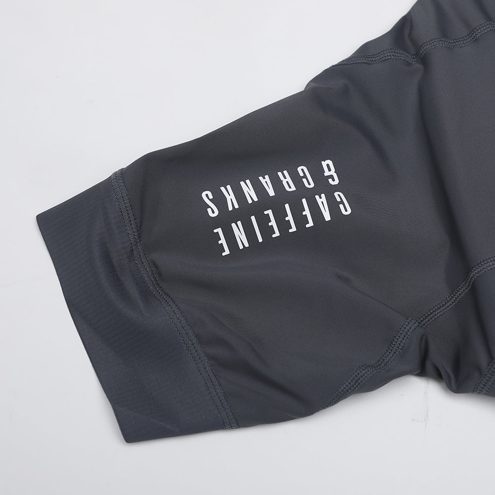 Women's Ash Core Bib Shorts cycling bib shorts – fabric detail | Caffeine & Cranks Australia
