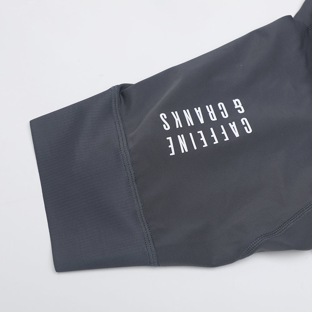 Men's Ash Core Bib Shorts cycling bib shorts – side view | Caffeine & Cranks Australia