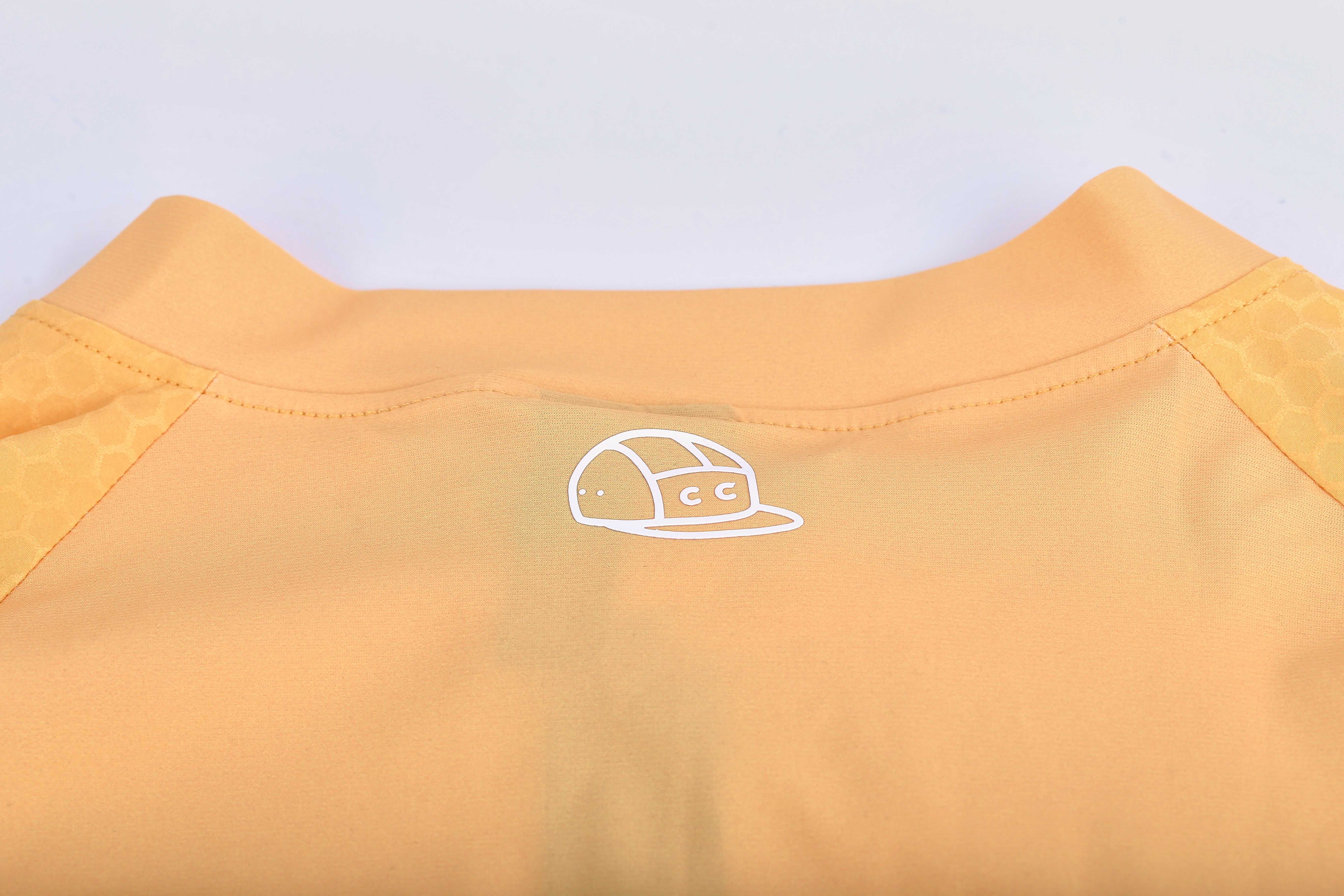 Men's Rust Pinnacle Jersey cycling jersey – fabric detail | Caffeine & Cranks Australia