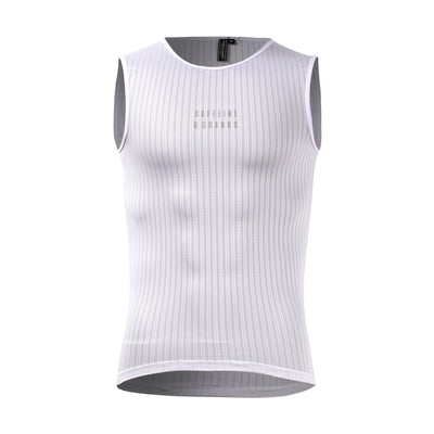 Men's White Core Baselayer cycling base layer – front view | Caffeine & Cranks Australia