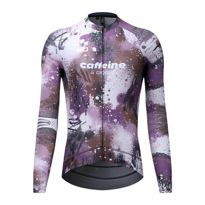 Women's Sprayover Long Sleeve Jersey long sleeve cycling jersey – front view | Caffeine & Cranks Australia