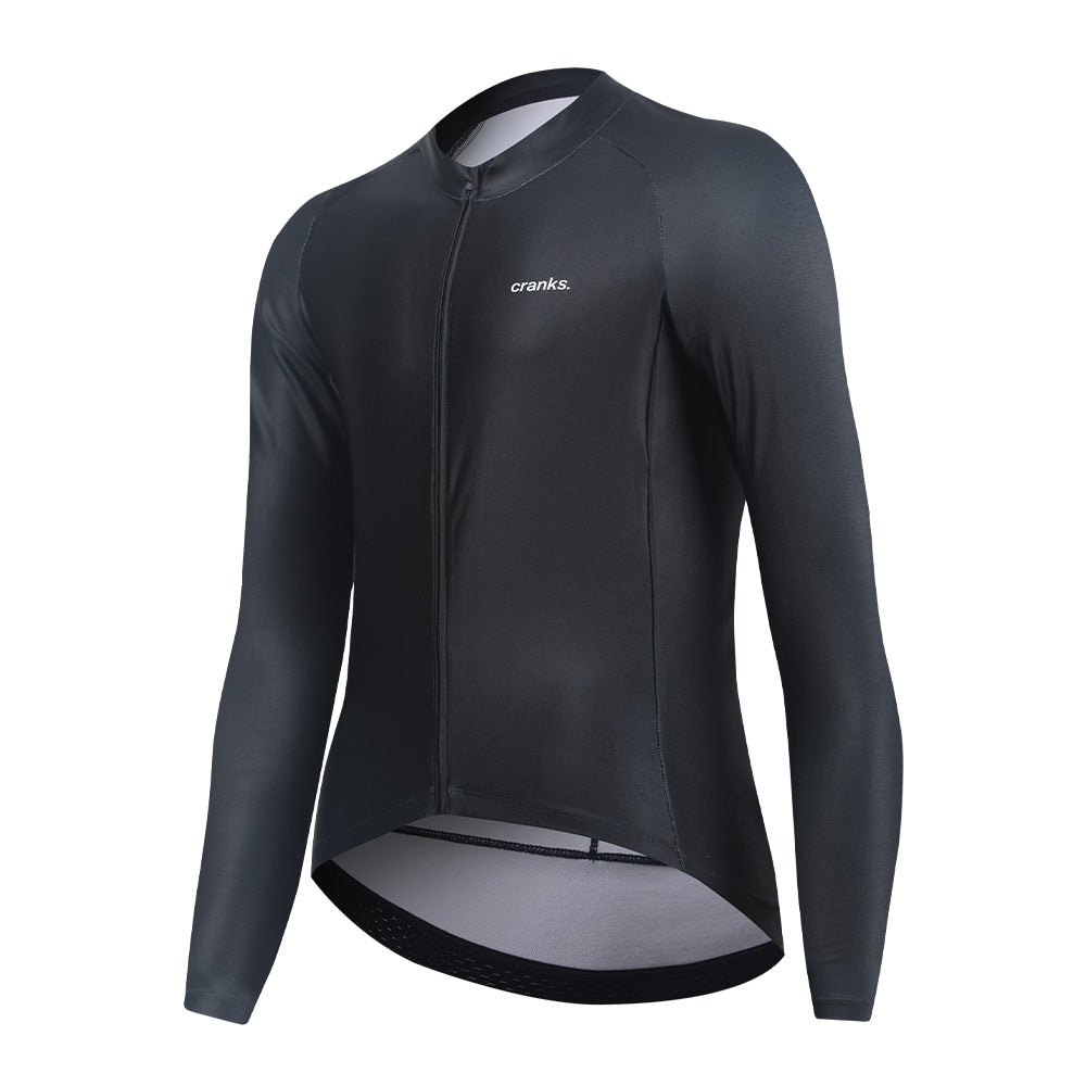 Thermal Cycling Jersey | Men's Black | Caffeine & Cranks
