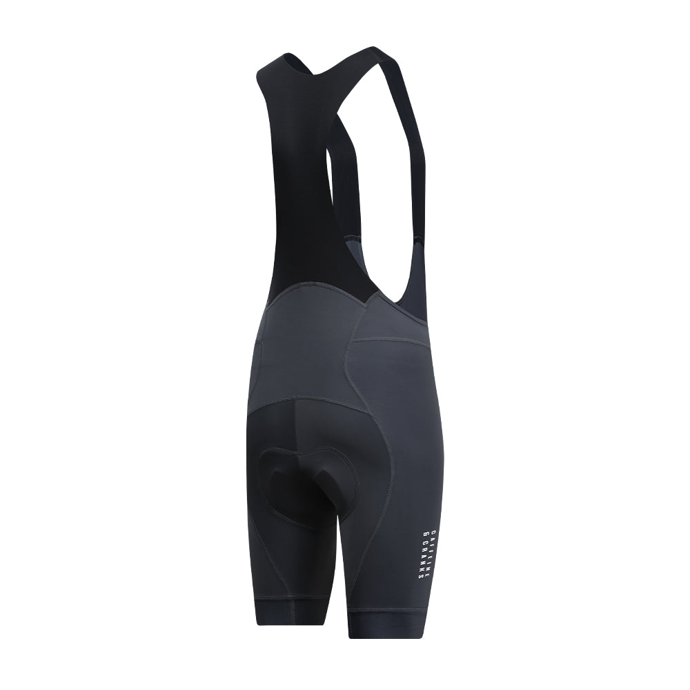 Women's Ash Core Bib Shorts cycling bib shorts – detail view | Caffeine & Cranks Australia