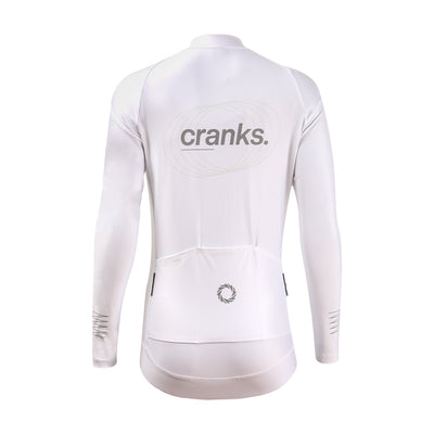 Women's Sandline Pinnacle Thermal Jersey thermal cycling jersey – back view | Caffeine & Cranks Australia