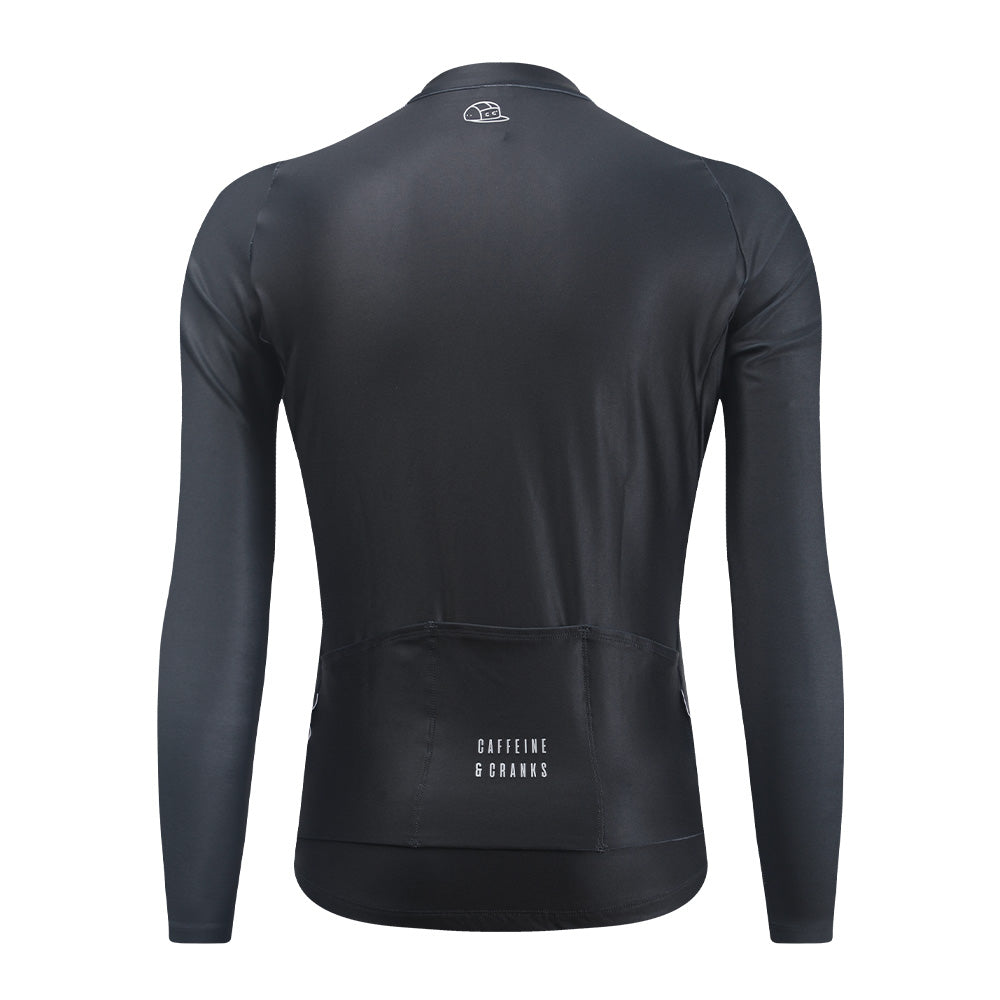 Thermal Cycling Jersey | Men's Black | Caffeine & Cranks